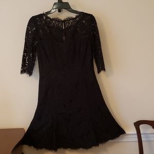 Eliza J 3/4 length sleeve black party dress